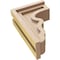 Ekena Millwork 4"W x 8"D x 12"H Classic Highland Rough Cedar Woodgrain TimberThane Corbel, Primed Tan CORUR04X08X12HLDRCPR - alternate 5
